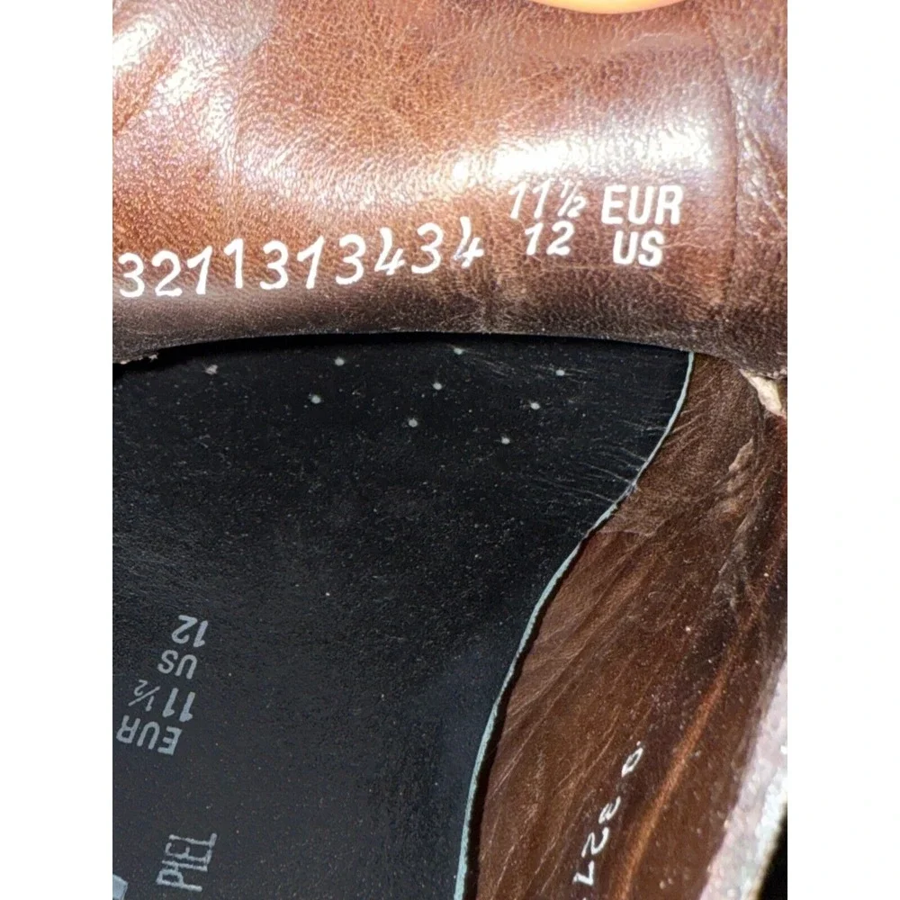 Mephisto Mens Waino Oxford Size‎ 12 Patina Brown Tan Leather Comfort Dress Shoe